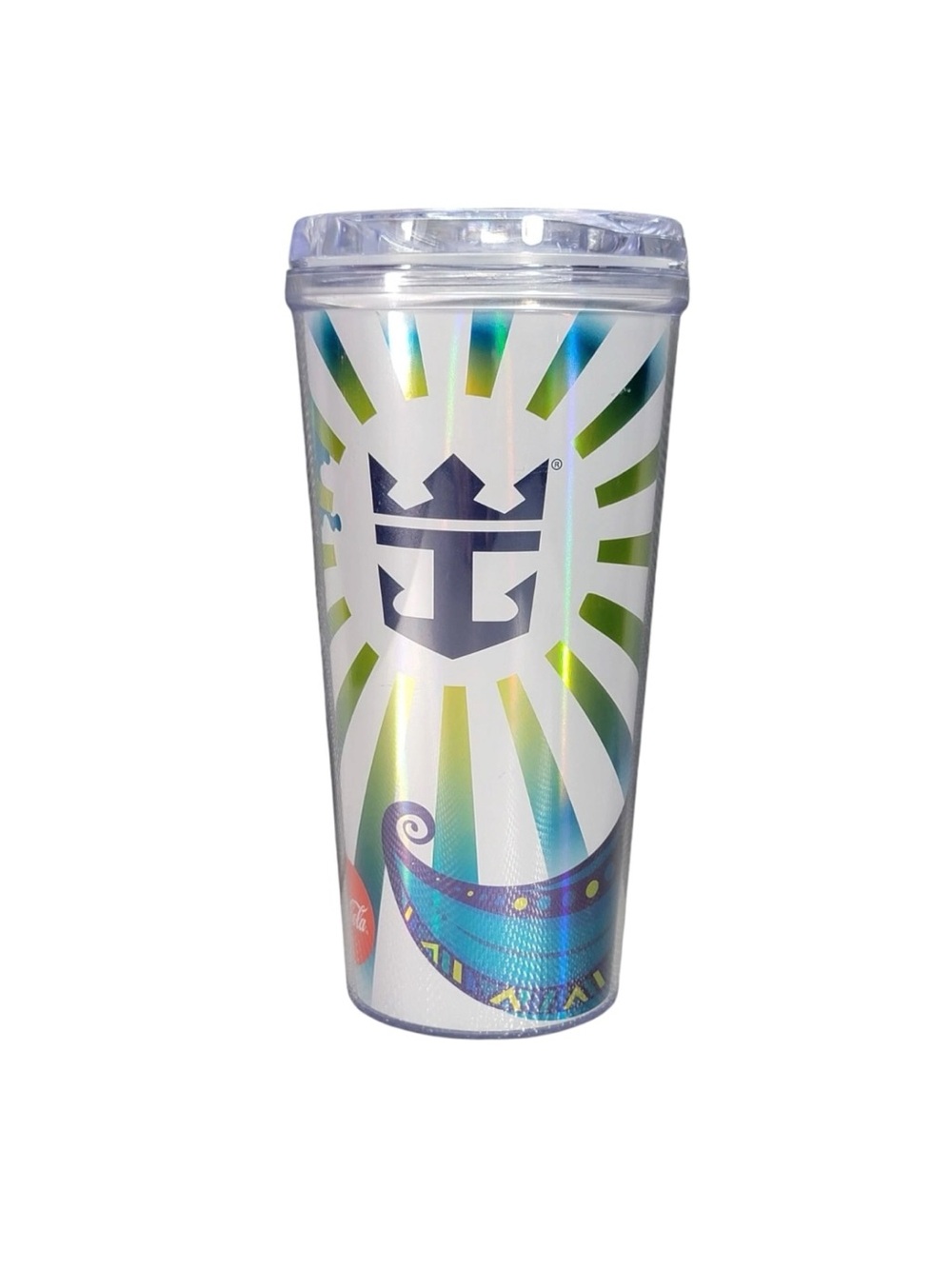 Travel Tumbler 6.5” Royal Caribbean Coca Cola Save The Waves sealed